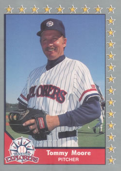 #148 Tommy Moore - Bradenton Explorers - 1990 Pacific Senior League Baseball