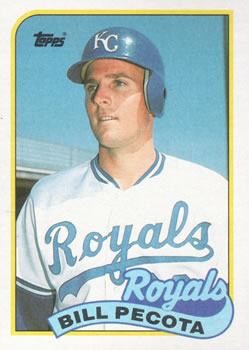 #148 Bill Pecota - Kansas City Royals - 1989 Topps Baseball