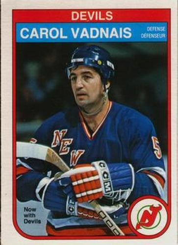 #148 Carol Vadnais - New Jersey Devils - 1982-83 O-Pee-Chee Hockey