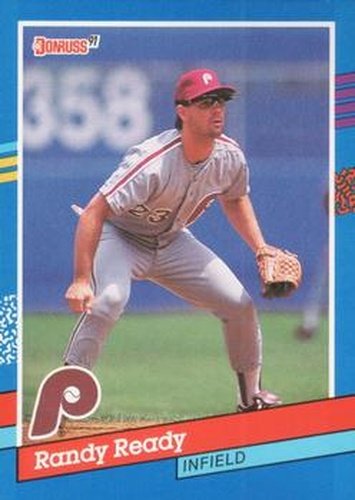 #148 Randy Ready - Philadelphia Phillies - 1991 Donruss Baseball