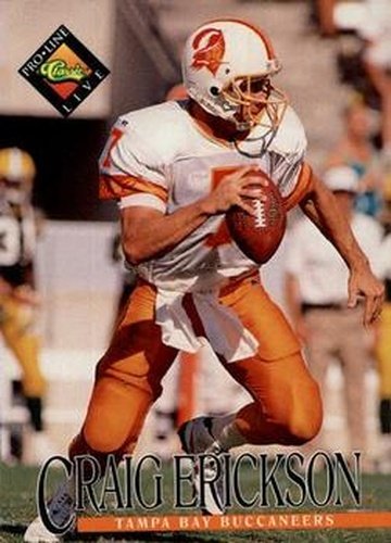 #148 Craig Erickson - Tampa Bay Buccaneers - 1994 Pro Line Live Football