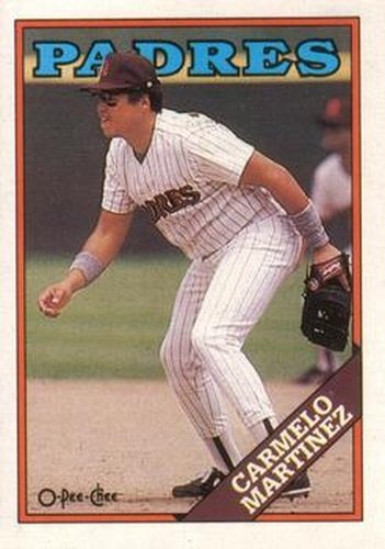 #148 Carmelo Martinez - San Diego Padres - 1988 O-Pee-Chee Baseball