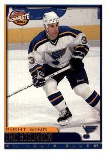 #148 Eric Boguniecki - St. Louis Blues - 2003-04 Pacific Complete Hockey