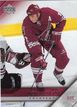 #148 Mike Johnson - Phoenix Coyotes - 2005-06 Upper Deck Hockey