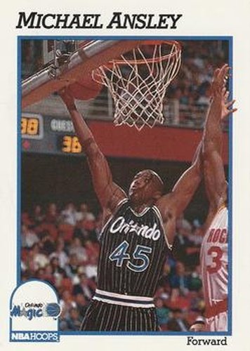 #148 Michael Ansley - Orlando Magic - 1991-92 Hoops Basketball