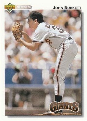 #148 John Burkett - San Francisco Giants - 1992 Upper Deck Baseball