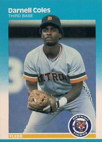 #148 Darnell Coles - Detroit Tigers - 1987 Fleer Baseball