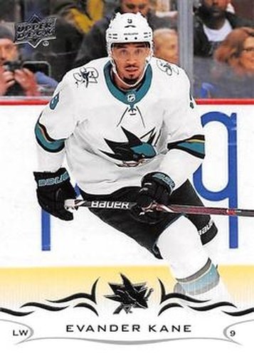 #148 Evander Kane - San Jose Sharks - 2018-19 Upper Deck Hockey
