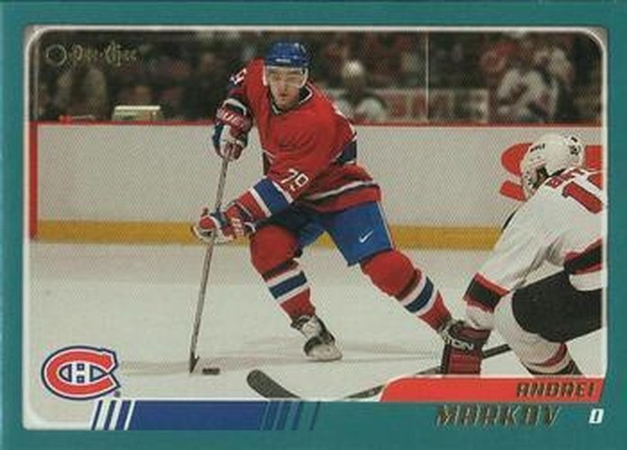 #148 Andrei Markov - Montreal Canadiens - 2003-04 O-Pee-Chee Hockey