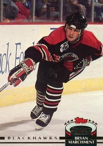 #148 Bryan Marchment - Chicago Blackhawks - 1992-93 Stadium Club Hockey