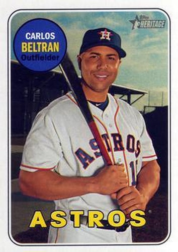 #148 Carlos Beltran - Houston Astros - 2018 Topps Heritage Baseball