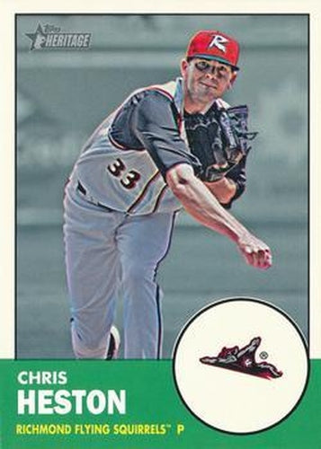 #148 Chris Heston - Richmond Flying Squirrels - 2012 Topps Heritage Minor League Baseball