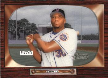 #148 Cliff Floyd - New York Mets - 2004 Bowman Heritage Baseball