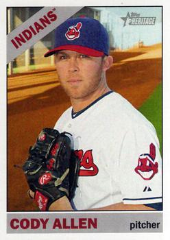 #148 Cody Allen - Cleveland Indians - 2015 Topps Heritage Baseball