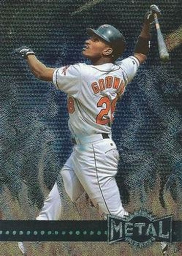 #148 Curtis Goodwin - Cincinnati Reds - 1996 Metal Universe Baseball