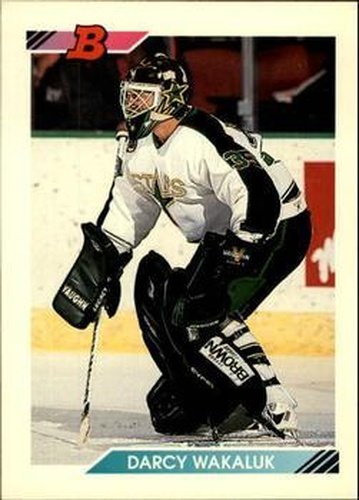 #148 Darcy Wakaluk - Minnesota North Stars - 1992-93 Bowman Hockey