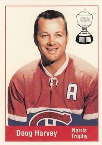 #148 Doug Harvey - Montreal Canadiens - 1994 Parkhurst Missing Link 1956-57 Hockey