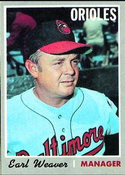 #148 Earl Weaver - Baltimore Orioles - 1970 Topps Baseball