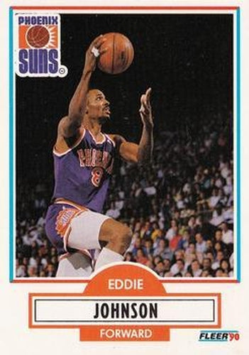 #148 Eddie Johnson - Phoenix Suns - 1990-91 Fleer Basketball