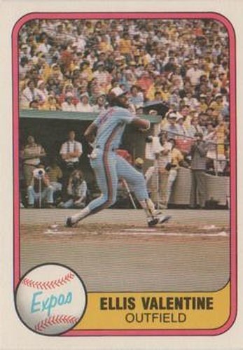 #148 Ellis Valentine - Montreal Expos - 1981 Fleer Baseball