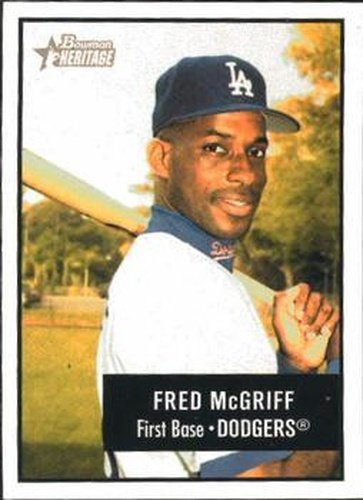 #148 Fred McGriff - Los Angeles Dodgers - 2003 Bowman Heritage Baseball