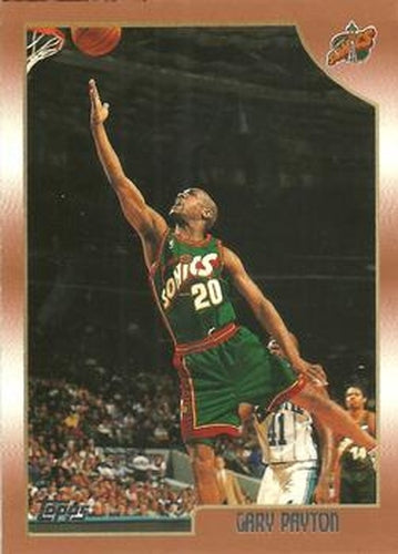 #148 Gary Payton - Seattle SuperSonics - 1998-99 Topps Basketball
