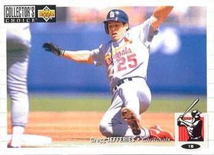 #148 Gregg Jefferies - St. Louis Cardinals - 1994 Collector's Choice Baseball
