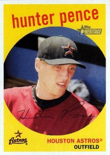 #148 Hunter Pence - Houston Astros - 2008 Topps Heritage Baseball