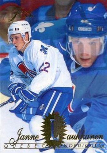 #148 Janne Laukkanen - Quebec Nordiques - 1994-95 Flair Hockey