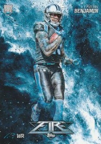 #148 Kelvin Benjamin - Carolina Panthers - 2014 Topps Fire Football