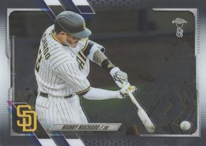 #148 Manny Machado - San Diego Padres - 2021 Topps Chrome Ben Baller Edition Baseball