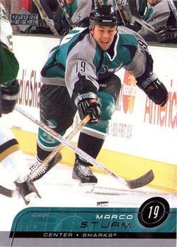 #148 Marco Sturm - San Jose Sharks - 2002-03 Upper Deck Hockey