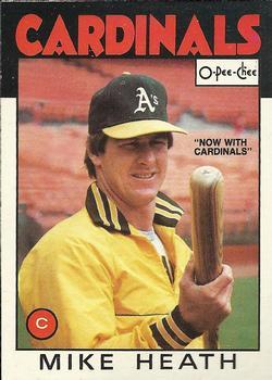#148 Mike Heath - St. Louis Cardinals - 1986 O-Pee-Chee Baseball