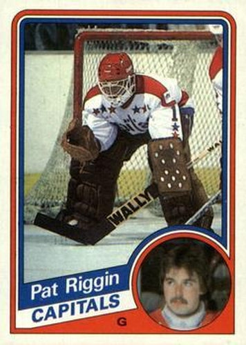 #148 Pat Riggin - Washington Capitals - 1984-85 Topps Hockey