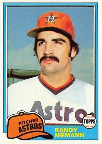 #148 Randy Niemann - Houston Astros - 1981 Topps Baseball