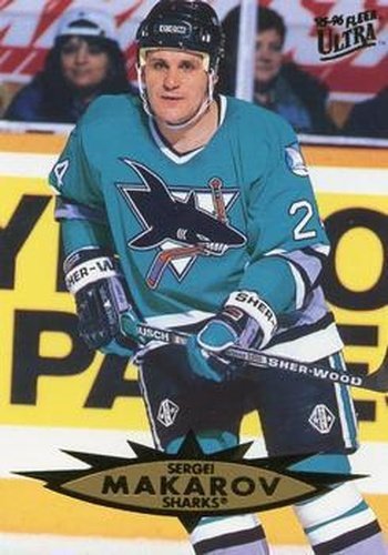 #148 Sergei Makarov - San Jose Sharks - 1995-96 Ultra Hockey