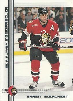 #148 Shawn McEachern - Ottawa Senators - 2000-01 Be a Player Memorabilia Hockey