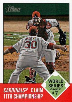 #148 Cardinals Claim 11th Championship - St. Louis Cardinals - 2012 Topps Heritage Baseball