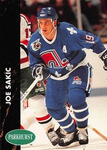 #148 Joe Sakic - Quebec Nordiques - 1991-92 Parkhurst Hockey
