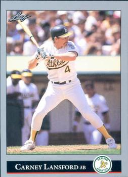 #148 Carney Lansford - Oakland Athletics - 1992 Leaf Baseball