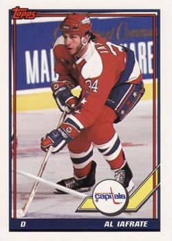 #148 Al Iafrate - Washington Capitals - 1991-92 Topps Hockey