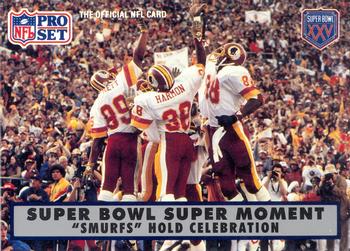 #148 Smurfs Redskins - Washington Redskins - 1990-91 Pro Set Super Bowl XXV Silver Anniversary Football