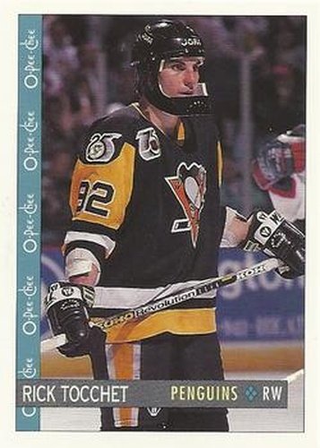 #148 Rick Tocchet - Pittsburgh Penguins - 1992-93 O-Pee-Chee Hockey