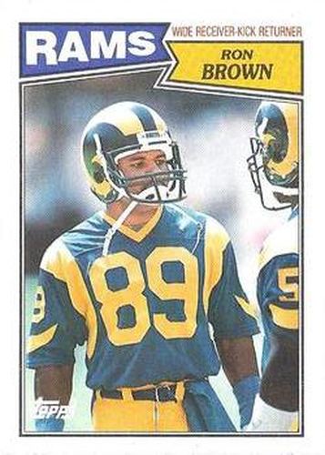 #148 Ron Brown - Los Angeles Rams - 1987 Topps Football