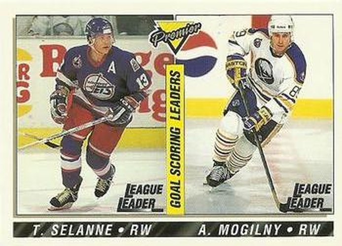 #148 Alexander Mogilny / Teemu Selanne - Buffalo Sabres / Winnipeg Jets - 1993-94 Topps Premier Hockey