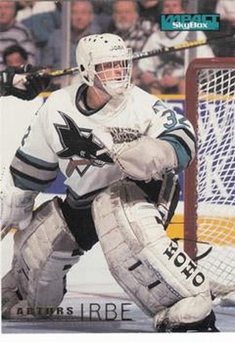 #148 Arturs Irbe - San Jose Sharks - 1995-96 SkyBox Impact Hockey
