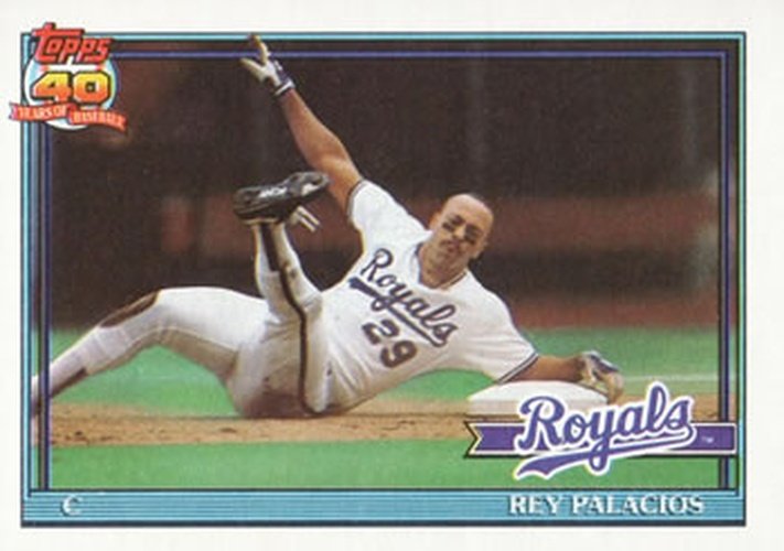 #148 Rey Palacios - Kansas City Royals - 1991 Topps Baseball