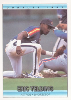#148 Eric Yelding - Houston Astros - 1992 Donruss Baseball