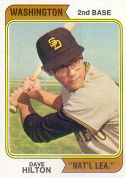 #148b Dave Hilton - San Diego Padres - 1974 Topps Baseball