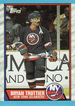 #149 Bryan Trottier - New York Islanders - 1989-90 Topps Hockey